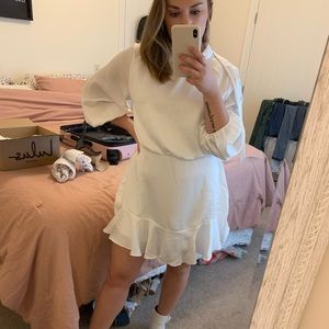 VICI ‘Call Me Angel’ textured satin dress NWOT